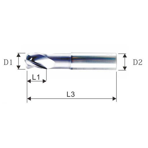 三刃圆鼻铝用刀